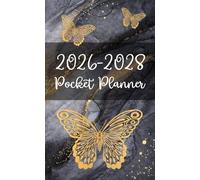 2026-2028 Pocket Planner: 3-Year Monthly Organizer with 36-Month Schedule for Everyday Planning from January 2026 to December 2028 featuring Federal ... Size for Purse and Gold Butterfly Cover