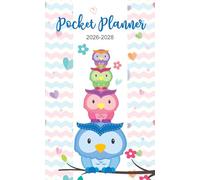 2026-2028 Pocket Planner: Three-Year Monthly Organizer for Time Management with 36 Months of Daily Planning from January 2026 to December 2028 ... Size with Sweet Owl Stack Cover for Purse