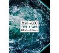 2026-2030 Five Years Monthly Planner: Monthly & Weekly Schedule Organizer with Calendars/ January 2026 to December 2030 Simple 60 Month Agenda with Goals & Notes (Gorgeous Ocean Waves)