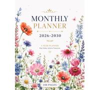 2026-2030 Monthly Planner: 5-Year Organizer for Appointments, Scheduling, Notes, and Goal Tracking