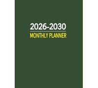 2026-2030 Monthly Planner: 60-Month from January 2026 To December 2030 | 8.5 x 11 in | Green Cover