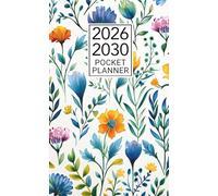 2026-2030 Monthly Pocket Planner: 5 Year Monthly & Weekly Organizer from January 2026 to December 2030 for Purse with Federal Holidays Small Size, Floral Cover