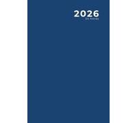 2026 , 24 horas: Diário / Agenda e Livro de Compromissos, Azul