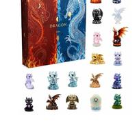 2026 2D Cute Dragon Ornaments - Acrylic Countdown to Christmas Calendar