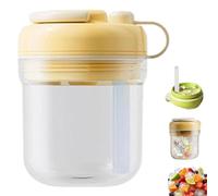 2026 3-In-1 Ice Maker With Straw And Silicone Ice Cube Mold,3-In-1 Cube Bottle With Straw,Cold Cup Portable Coffee Tray,Touch-Free Silicone Coffee Cup,Easy Press To Release (B)