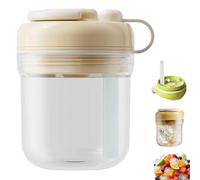 2026 3-In-1 Ice Maker With Straw And Silicone Ice Cube Mold,3-In-1 Cube Bottle With Straw,Cold Cup Portable Coffee Tray,Touch-Free Silicone Coffee Cup,Easy Press To Release (C)