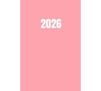 2026: A5 Weekly Diary Full Year Jan 26 - Dec 26 Week To View On 2 Pages WTV Journal Agenda WO2P Planner with Moon Phases, UK & US Holidays, Notes Calendars - Plain Simple Professional Soft Rose Pink