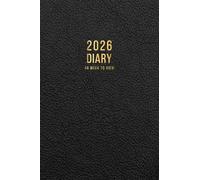 2026 A6 Week to View: A6 Planner Week to View Diary for 52 weeks, dated from Jan 2026 to Dec 2026, A6 Weekly Personal Organizer with Calendars, To-Do List and Notes | Black Cover