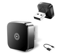 2026 Adaptateur sans Fil Carplay & Android Auto 2-en-1, Adaptateur Android Auto WiFi 2,4+5,0 GHz, Connexion Bluetooth 5.0 Stable, USB C/A, Compatible avec Les Téléphones iOS 10+ Et Android 11+, V8