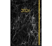 2026: Agenda Astrologia e Lunare-Settimanale Aperta-Marble Nero-Guida Calendario e Fasi Lunari-Eclissi-Pianeti Retrogradi ecc. Dimensioni 15 x 22 cm /6x9 in