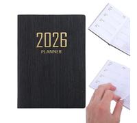 2026 Agenda de Poche pour Sac à Main | Calendrier Papier De Planification A7 | 365 Jours Version Anglaise Petit Agenda | pour Emploi du Temps Objectifs Notes Scolaire Université Entreprise Famille Étu