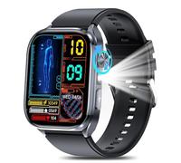 2026 AI-GPT Montre Connectée Femme Homme ECG 2.0"HD Smartwatch avec Tensιon Artérιelle/HRV/Acιde Urιque/Lιpιdes/Fréqυence Cardιaqυe/SPΘ2/Sοmmeil Montre de santé Appel Bluetooth/Étanche IP68/Torche/SOS