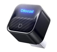 (2026 Amélioré) OTTOCAST 2-en-1 Adaptateur CarPlay & Android Auto sans Fil, Ottocast Mini Core avec Changement de Téléphone en Un Bouton, WiFi 6 & Bluetooth 5.4, Connexion Automatique Ultra-Rapide