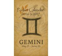 2026 and 2027 Pocket Calendar: Zodiac Sign Gemini