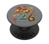 2026 Année du Cheval Nouvel an Chinois Zodiaque Lunaire PopSockets PopGrip Adhésif
