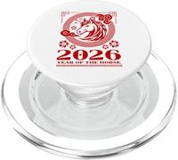2026 Année du Cheval - Nouvel an Lunaire Chinois Zodiaque PopSockets PopGrip pour MagSafe