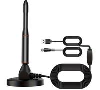 2026 Antenne TV IntéRieur Puissante CâBle Coaxial De 5m Chaînes Locales Gratuites 500km Réception Longue Portée à 360° Compatible
