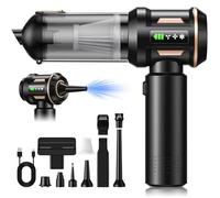 2026 Aspirateur à Main Rechargeable,28000Pa Mini Aspirateur sans Fil, Vidage Automatique d'une Simple Pression, Adapté au Nettoyage des Domestique,des Bureaux et des Poils d'animaux