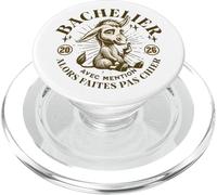 2026 Bachelier avec Mention Humour Âne Faites Pas Chier PopSockets PopGrip pour MagSafe