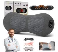 2026 BackPulse Pro 3 en 1 Décompression Vertébrale à Domicile, Masseur Lombaire Sciatique, Appareil Dos Traction Chauffage Vibrations, Soutien Ergonomique Soulagement Sommeil (Gris Foncé,Rech.)