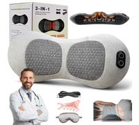 2026 BackPulse Pro 3 en 1 Décompression Vertébrale à Domicile, Masseur Lombaire Sciatique, Appareil Dos Traction Chauffage Vibrations, Soutien Ergonomique Soulagement Sommeil (Gris Clair,Rech.)