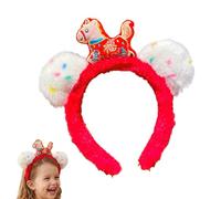 2026 Bandeau de Nouvel An | Coiffe de Cheval du Nouvel An Chinois | Bandeau Déguisement Costume - Pour Garçons Filles Étudiants Invités Événements Cosplay Réunions Familiales Bureau Fête