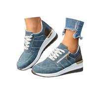 2026 Basket Orthopedique Femme avec Fermeture éclair, Baskets Décontractées avec Soutien de la Voûte Plantaire,Chaussures de Tennis Confortables à Enfiler pour Sports et Quotidien