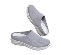 2026 Baskets pour femme Chaussures décontractées pour femme pour un usage quotidien. Sandales confortables avec semelle souple et bout ouvert, parfaites pour le printemps et l'été, gris, 42 EU