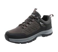 2026 Baskets pour hommes Chaussures de sport pour hommes Motif simple à la mode Semelle épaisse Chaussures d'escalade en plein air Lacets confortables décontractés, marron, 44 EU 3X-Étroit