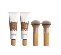 2026 BB Crème Teintée Hydratante, Protection Solaire SPF 30, Base Teintée BB Crème avec Pinceau, Lotion Hydratante pour Femmes, Hydrate et Lisse la peau, Couvrance Moyenne, Protection à Large Spectre