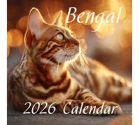 2026 Bengal Cat Calendar: Wild Beauty & Spotted Elegance Month by Month: Compact Square Design for Home or Office • Perfect Gift for Cats Lovers