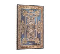 Paperblanks Agenda 2026 Blue Luxe (Luxe Design) Maxi 12 mois horizontal, rigide-flexi, élastique