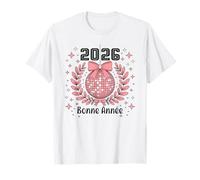 2026 Bonne Année - Design Rétro Disco Boule à Facettes T-Shirt