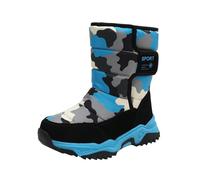 2026 Bottes d'hiver de qualité supérieure pour fille avec semelle extérieure robuste et doublure intérieure douillette pour les jours froids, bleu ciel, 36 EU