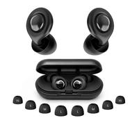 2026 Bouchon D'oreille pour Dormir, 48dB Boule Quies, 4 Tailles (XS/S/M/L) Réutilisables Réduisant le Bruit Pour Dormir/Travail/Voyage/Concerts, Protection auditive Bons, Étanchéité IPX7 -Noir