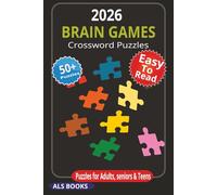 2026 BRAIN GAME CROSSWORD PUZZLES: 2026 Brain Game, reasoning, and outdoor Crossword Puzzles for Adults and more... | 50+ Challenging Puzzles to Boost ... Relaxation, Brain Training & Stress Relief