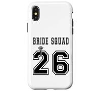 2026 Bride Squad Bridal Party Bachelorette Team Shower Group Shower Coque pour iPhone X/XS