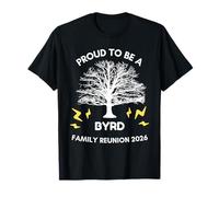 2026 BYRD Family Reunion Gathering Arbre généalogique Assorti T-Shirt