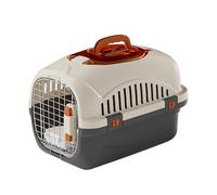 2026 - Cage pour chien et chat - En plastique dur - Avec poignée - Grande cage de voyage aérée et portable - Plusieurs cages extra larges pour les voyages en plein air - Noir