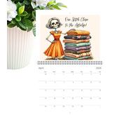2026 Calendar 12 Month, Funny Sewing Skeleton Planner, Monthly Agenda Organizer for School Office and Home, Perfect for Students Teachers Family and College Use, Humorous Design Notebook