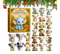2026 Calendar Advent For Christmas | 2D Flat Acrylic Animal Ornament | 24 Days Christmas Countdown Calendar For Fireplace Patio Holiday Men Women Kid Porch