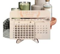 2026 Calendar For Desk,Time Management Centerpiece - 2026 Wooden Calendar Decoration,for Students Teens Girls Women Teachers Study Living Room Dorm Bedside