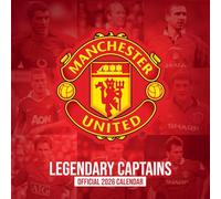 2026 CALENDAR MANCHESTER UNITED FC LEGENDS MONTH TO VIEW SQUARE WALL CALENDAR OFFICIAL PRODUCT