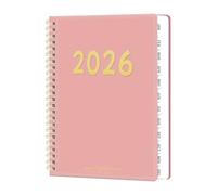 2026 Calendar Planner - 12 Month Spiral Bound Schedule for Organized Planning, 2026 Weekly Monthly Planner with Spacious Layout, Academic Accessory for School Student Women Teacher Family Home College