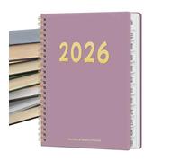2026 Calendar Planner - Spiral Bound 12 Month Schedule for Easy Tracking, 2026 Weekly Monthly Planner with Durable Design, Planning Tool for School Academic Student Women Teacher Family Home College