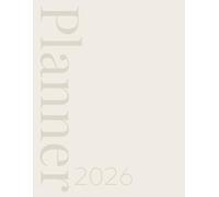 2026 Calendar, Stylish Neutral Light Beige Brown Tone on Tone Cover: 365 Day Schedule Plan, Jan- Dez, Extra Space For Notes, Goal Tracking, Daily & Monthly Planner