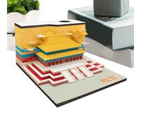 2026 Calendrier 3D Carnet Déchirable Forme Cité Interdite Papier Sculpture Art Bloc-notes Thanksgiving Noël Inauguration Maison Décoration Créative Pratique | Pour Bureau Maison École R