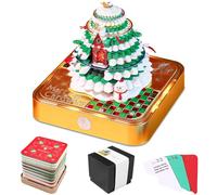 2026 Calendrier 3D de Bureau, Bloc Note 3D D'art À Déchirer, Déchirable Calendrier con Lumière, 3D Papier Sculpture Memo Pad, Cadeaux Créatifs, Décoration DIY de Bureau à la Maison (Sapin de Noël)