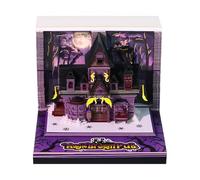 2026 Calendrier 3D de Bureau, Bloc Note À Découper DIY, 3D Papier Sculpture Memo Pad pour Cadeau D'anniversaire pour Un Ami, Décoration de Bureau À Domicile (Balai magique)