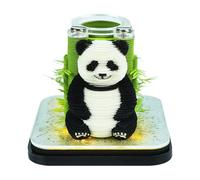 2026 Calendrier 3D de Bureau, Bloc Note À Découper DIY, 3D Papier Sculpture Memo Pad pour Cadeau D'anniversaire pour Un Ami, Décoration de Bureau À Domicile (Porte-crayons panda)